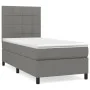 Box spring bed with dark gray fabric mattress 90x200 cm by vidaXL, Beds and slatted bases - Ref: Foro24-3141746, Price: 353,1...
