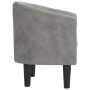 Sillón de terciopelo gris claro en Sillones | Comprar online en Foru.es