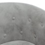 Sillón de terciopelo gris claro en Sillones | Comprar online en Foru.es