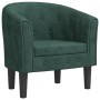Sillón de terciopelo verde oscuro en Sillones | Comprar online en Foru.es