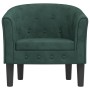 Sillón de terciopelo verde oscuro en Sillones | Comprar online en Foru.es