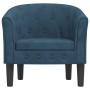 Sillón de terciopelo azul oscuro en Sillones | Comprar online en Foru.es