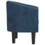 Sillón de terciopelo azul oscuro en Sillones | Comprar online en Foru.es