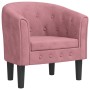 Sillón de terciopelo rosa en Sillones | Comprar online en Foru.es
