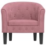 Sillón de terciopelo rosa en Sillones | Comprar online en Foru.es