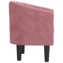 Sillón de terciopelo rosa en Sillones | Comprar online en Foru.es