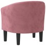 Sillón de terciopelo rosa en Sillones | Comprar online en Foru.es