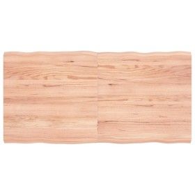 Tablero mesa madera tratada borde natural marrón 120x60x(2-4)cm de vidaXL, Tableros para mesas - Ref: Foro24-363960, Precio: ...
