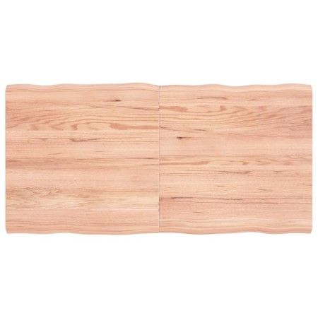Tablero mesa madera tratada borde natural marrón 120x60x(2-4)cm de vidaXL, Tableros para mesas - Ref: Foro24-363960, Precio: ...