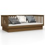 Sofá cama de madera maciza de pino marrón miel 80x200 cm de vidaXL, Camas y somieres - Ref: Foro24-821562, Precio: 165,70 €, ...