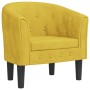 Sillón de terciopelo amarillo en Sillones | Comprar online en Foru.es
