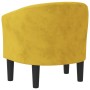 Sillón de terciopelo amarillo en Sillones | Comprar online en Foru.es