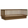 Sofá cama de madera maciza de pino marrón miel 80x200 cm de vidaXL, Camas y somieres - Ref: Foro24-821562, Precio: 165,70 €, ...
