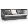 Sofá cama madera maciza de pino gris 90x190 cm de vidaXL, Camas y somieres - Ref: Foro24-821581, Precio: 147,66 €, Descuento: %