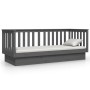 Sofá cama madera maciza de pino gris 90x190 cm de vidaXL, Camas y somieres - Ref: Foro24-821581, Precio: 147,66 €, Descuento: %
