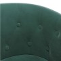 Sillón con taburete terciopelo verde oscuro en Sillones | Comprar online en Foru.es