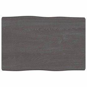 Tablero mesa madera tratada borde vivo marrón 60x40x(2-4) cm de vidaXL, Tableros para mesas - Ref: Foro24-363996, Precio: 34,...