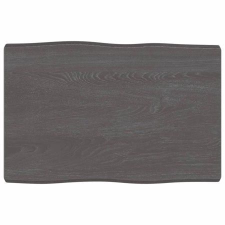 Tablero mesa madera tratada borde vivo marrón 60x40x(2-4) cm de vidaXL, Tableros para mesas - Ref: Foro24-363996, Precio: 34,...