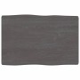 Tablero mesa madera tratada borde vivo marrón 60x40x(2-4) cm de vidaXL, Tableros para mesas - Ref: Foro24-363996, Precio: 34,...