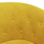 Sillón con taburete terciopelo amarillo en Sillones | Comprar online en Foru.es