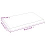Tablero mesa madera tratada borde vivo marrón 60x40x(2-4) cm de vidaXL, Tableros para mesas - Ref: Foro24-363996, Precio: 34,...