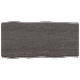 Tablero mesa madera tratada borde vivo marrón 80x40x(2-6) cm de vidaXL, Tableros para mesas - Ref: Foro24-364006, Precio: 43,...