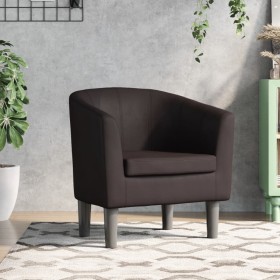 Sillón cuero sintético marrón en Sillones | Comprar online en Foru.es