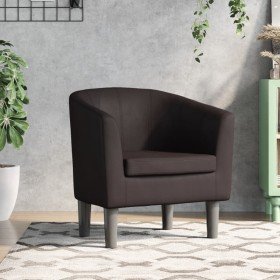 Sillón cuero sintético marrón en Sillones | Comprar online en Foru.es