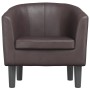 Sillón cuero sintético marrón en Sillones | Comprar online en Foru.es
