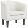 Sillón cuero sintético blanco en Sillones | Comprar online en Foru.es