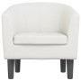 Sillón cuero sintético blanco en Sillones | Comprar online en Foru.es