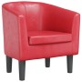 Sillón cuero sintético rojo en Sillones | Comprar online en Foru.es