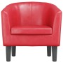 Sillón cuero sintético rojo en Sillones | Comprar online en Foru.es