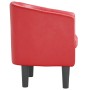 Sillón cuero sintético rojo en Sillones | Comprar online en Foru.es