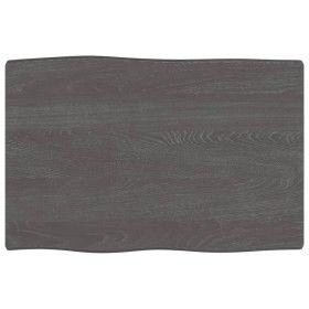 Tablero mesa madera tratada borde vivo marrón 60x40x(2-6) cm de vidaXL, Tableros para mesas - Ref: Foro24-363997, Precio: 35,...