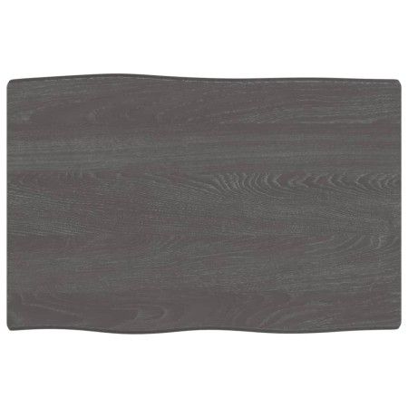Tablero mesa madera tratada borde vivo marrón 60x40x(2-6) cm de vidaXL, Tableros para mesas - Ref: Foro24-363997, Precio: 35,...