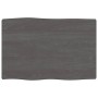 Tablero mesa madera tratada borde vivo marrón 60x40x(2-6) cm de vidaXL, Tableros para mesas - Ref: Foro24-363997, Precio: 35,...