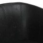 Sillón con taburete cuero sintético negro en Sillones | Comprar online en Foru.es