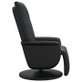 Sillón reclinable con reposapiés cuero sintético negro en Sillones | Comprar online en Foru.es