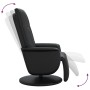 Sillón reclinable con reposapiés cuero sintético negro en Sillones | Comprar online en Foru.es