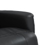 Sillón reclinable con reposapiés cuero sintético negro en Sillones | Comprar online en Foru.es