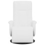 Sillón reclinable con reposapiés cuero sintético blanco en Sillones | Comprar online en Foru.es
