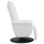Sillón reclinable con reposapiés cuero sintético blanco en Sillones | Comprar online en Foru.es