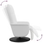 Sillón reclinable con reposapiés cuero sintético blanco en Sillones | Comprar online en Foru.es