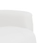 Sillón reclinable con reposapiés cuero sintético blanco en Sillones | Comprar online en Foru.es