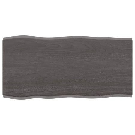 Tablero mesa madera tratada borde vivo marrón 80x40x(2-4) cm de vidaXL, Tableros para mesas - Ref: Foro24-364005, Precio: 36,...