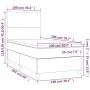 Box spring bed with dark gray fabric mattress 100x200 cm by vidaXL, Beds and slatted bases - Ref: Foro24-3141594, Price: 359,...