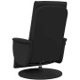 Sillón reclinable masaje con reposapiés cuero sintético negro en Sillones | Comprar online en Foru.es
