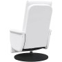 Sillón reclinable masaje con reposapiés cuero sintético blanco en Sillones | Comprar online en Foru.es