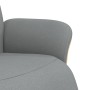 Sillón reclinable con reposapiés tela gris claro en Sillones | Comprar online en Foru.es